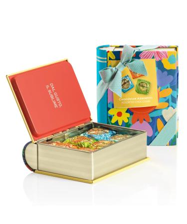 Venchi - Mini Livre en M tal 6 Chocolats Chocoviar Assortis 117 Gr Sans Gluten Collection Printemps Venchi Teresa Rego Id e Cadeau