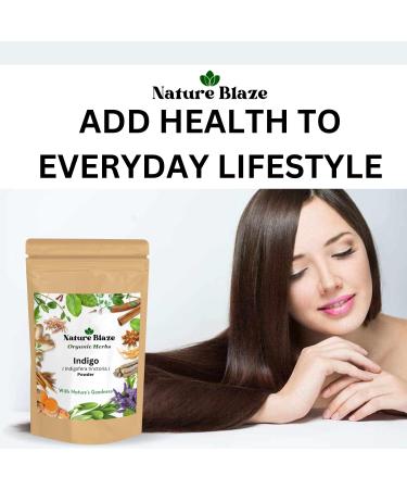 Indigo Powder for Hair - Natural Black & Dark Hair | 200g (7.0 Oz) - Premium Quality Hair Dye - Buy Online on GoSupps.com