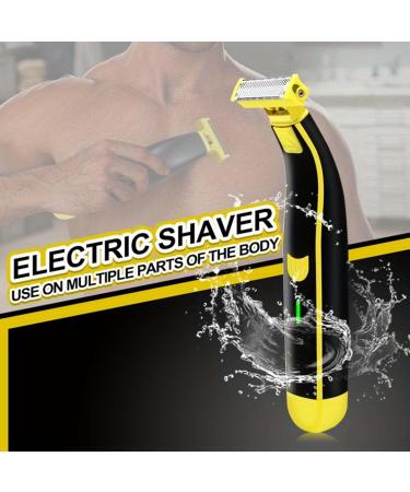 Buy Men's Full Body Washed Wet & Dry Electric Shaver - Model #8 Black | Best Double Shave Performance - Buy Online on GoSupps.com