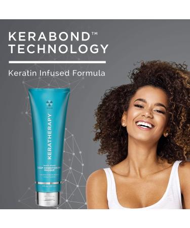 Keratherapy Keratin Infused Deep Conditioning Masque 8 fl. oz. - Hydrating Hair Treatment with Kerabond, Jojoba, Nettle Root Extract, Wheat Oil & Persian Walnut - Buy Online on GoSupps.com