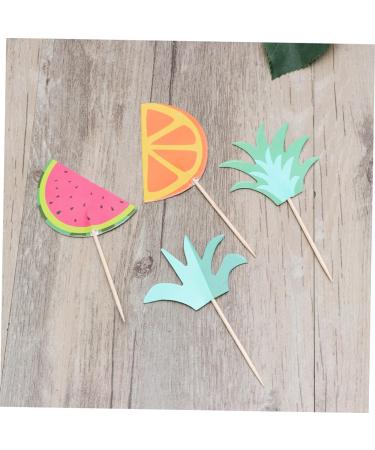 PRETYZOOM 24pcs Hawaii Fruit Toppper Top Hat Hawaii Toppper Fringe Child Cake - Buy Online on GoSupps.com