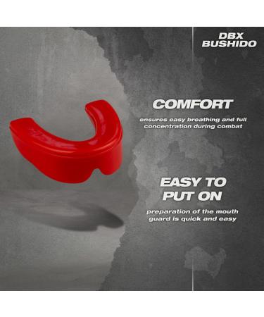 DBX BUSHIDO SPORT Silicone Mouthguard for Boxing - Red Adult Mouth Guard with Hygiene Box | Best Protection & Comfort - Buy Online on GoSupps.com