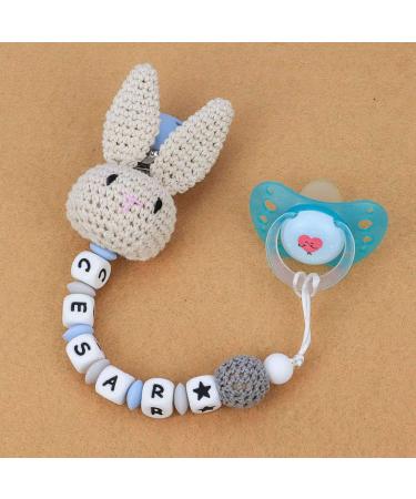 BELTI Handmade Crocheted Cotton Rabbit Pacifier Chain | DIY Baby Teether Accessories for Infants - International Shipping - Buy Online on GoSupps.com