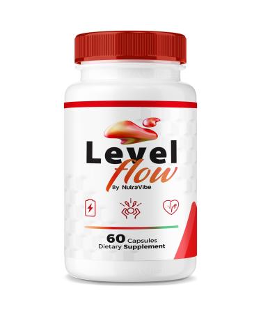 Level Flow Pills Daily Support Formula with a Clean Potent Blend to Help Maintain Balanced Levels Natural Flow & Healthy Circulation | LevelFlow Easy-to-Swallow Capsules (60 Capsules)