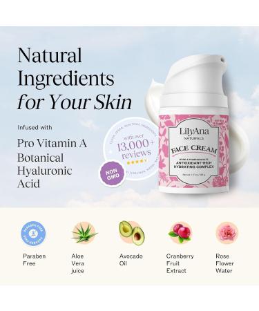 LilyAna Naturals Face Cream 1.7oz and Vitamin C Serum 1oz Bundle - Buy Online on GoSupps.com