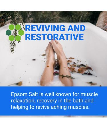 Hexeal Epsom Salt | 2.5kg Bucket | Food Grade | Magnesium Sulphate Bath Salts 2.5 kg (Pack of 1) - Buy Online on GoSupps.com