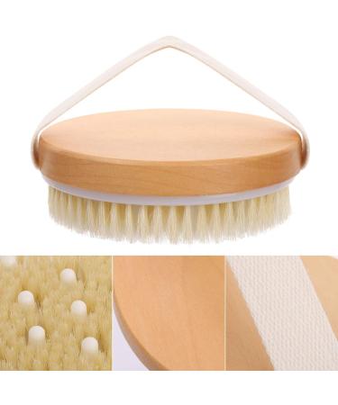 Dry Brushing Body Brush 2 Pack with Natural Boar Bristles - Exfoliating, Lymphatic Drainage, Cellulite Treatment - Buy Online on GoSupps.com
