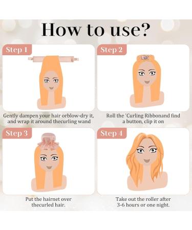 3PCS Heatless Hair Curler Set with Headband - DIY Overnight Curls - Buy Online on GoSupps.com