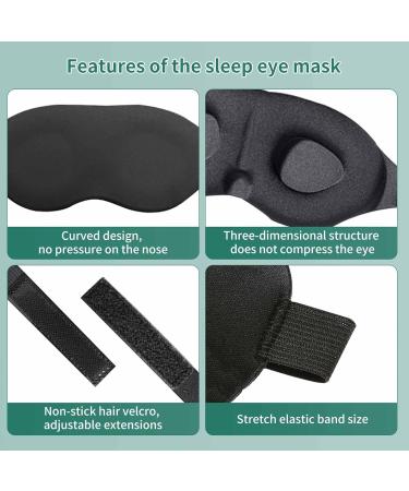 Sleepphile Zero Pressure Sleep Mask for Women and Men - Comfortable Eye Mask for Sleeping at Home and Travel - Buy Online on GoSupps.com