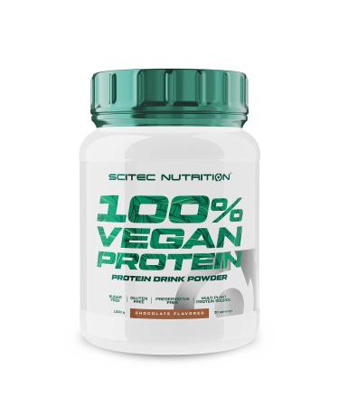 Scitec Nutrition 100% vegan protein - 5 vegetable protein sources - enriched with vitamin B12-33g per portion - vegan 1 kg chocolate