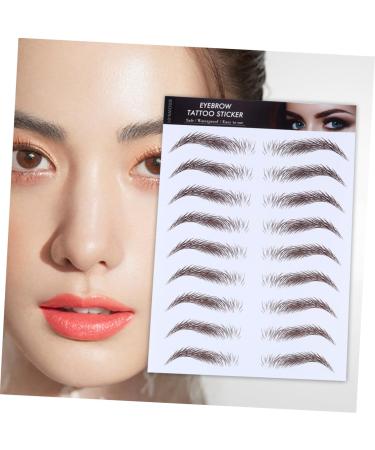 POPETPOP 8 Pcs Eyebrow Stickers Makeup Stickers Hair-like Eyebrows Eyebrow Transfer Stickers Shaping Stencil - Buy Online on GoSupps.com