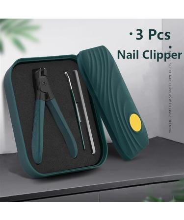 Splash Resistant Large Opening Nail Clippers Single Nail Clipper Large Household Original Nail Trimmer Set (Color : Green) - Buy Online on GoSupps.com