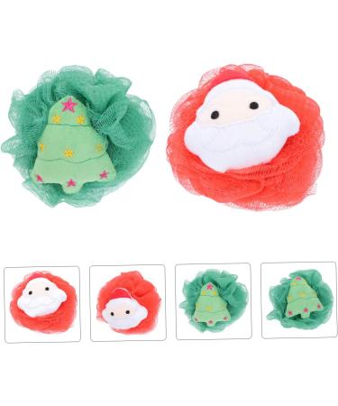 2pcs Exfoliating Bath Ball Shower Puff Sponges for Girls - Soft Bathing Loofah Accessories | Ideal for Holiday Gifting - Buy Online on GoSupps.com