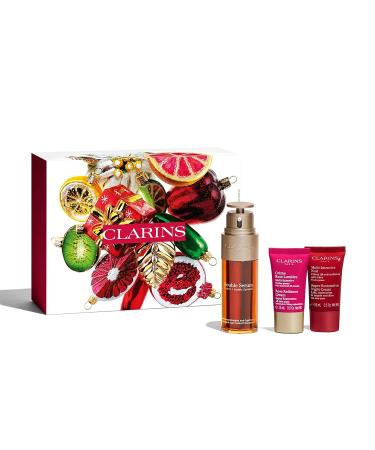 Clarins Double Serum - Award-Winning Anti-Aging Formula with 21 Plant Ingredients Including Turmeric | Visibly Firms, Smoothes, and Boosts Radiance in 7 Days | For All Skin Types and Ages - Super Restorative Set - Buy Online on GoSupps.com