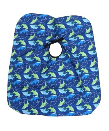 minkissy 1pc Printing Haircutting Cloth Haircutting Gown Polyester Pongee Cloth Haircutting Shawl Water Proof Apron Kid Apron Kids Aprons Waterproof Apron Small Fish Child Cloak