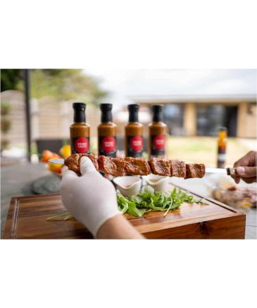 Defence 6 x Prime Taste - Rich BBQ Red Meat Marinade Sauce - Lamb/Beef Meat or Vegetables - Vegetarian Sauce - Fresh Ingredients - Pack of 6 x 250g - Buy Online on GoSupps.com
