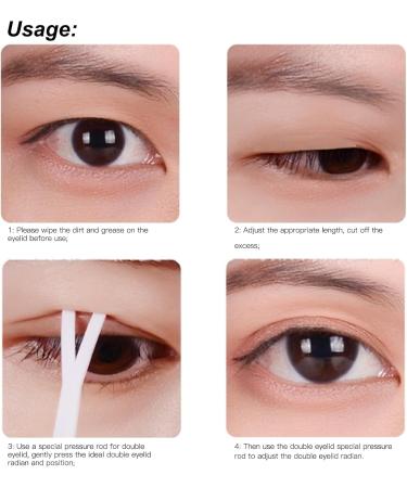 240 PCS Fine Double Eyelid Tapes Self Adhesive Double Eyelid Tape Portable Double Eyelid Tapes Eye Makeup Kits Double Eyelid Tools With Auxiliary Stick For Makeup - Buy Online on GoSupps.com