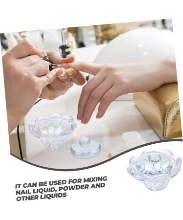 Ipetboom 1pc Nail Art Crystal Cup Vitroleros Para Mini Nail Dappen Dish Nail Cup Dappen Dish Bowl Glass Mixing Dish Dappen Dish Acrylic Nails Nail Glassware Monomer Plate Manicure - Buy Online on GoSupps.com