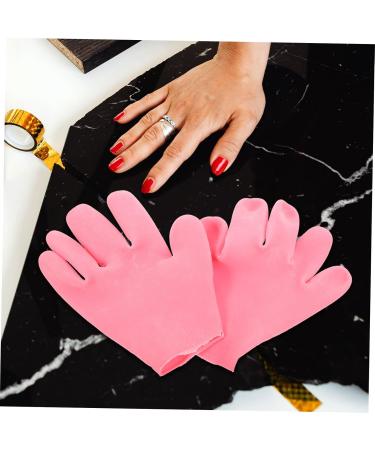 FRCOLOR 2 Pairs Moisturizing Gloves Mittens Lotion Gloves Overnight for Women Gloves for Dry Hand Silicone Glove Lotion Hand Moisturizing Glove Sock Silica Gel Miss Soft Pink - Buy Online on GoSupps.com