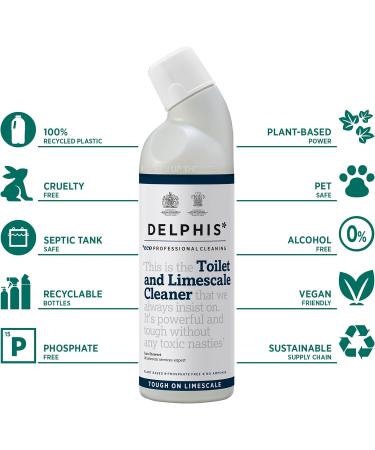 Delphis Eco Toilet & Limescale Cleaner 750ml | Eco Friendly | Toilet Cleaner Limescale Remover | Safe for Septic Tanks - Buy Online on GoSupps.com