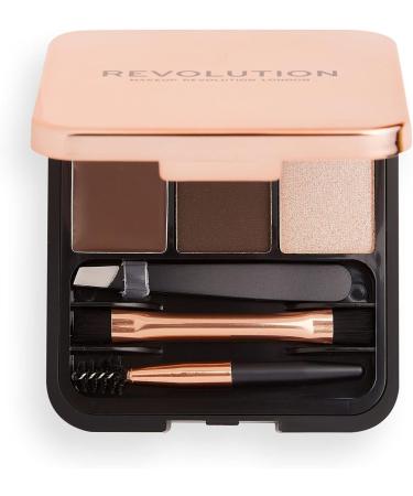 Makeup Revolution Brow Sculpt Kit Dark 2.2 g Dark 1 count (Pack of 1) - Buy Online on GoSupps.com