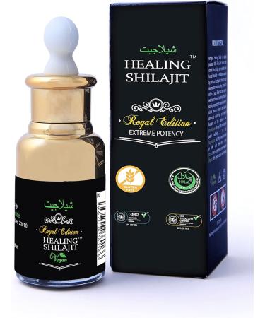 Pure Organic Shilajit Sun Dried Resin Liquid Drops - Vegan - 30 ML - 1 Pack | Himalayan Healing - Buy Online on GoSupps.com