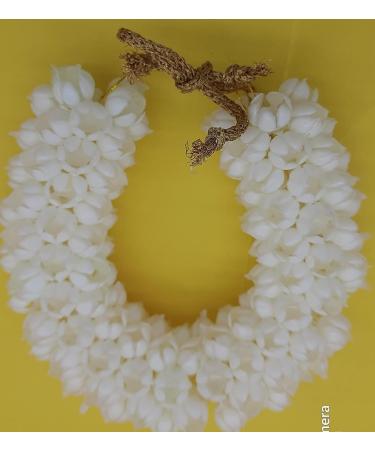 Jasmine Mogra Artificial Hair Gajra Juda Gazra for Women - White Medium - Buy Online on GoSupps.com