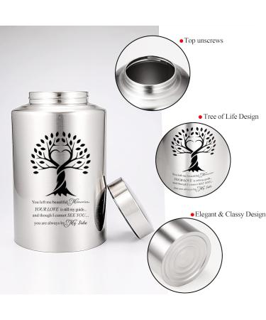 Tree of Life Large Cremation Memorial Urn for Human Ashes - Family Tree Adult Burial Urn with Velvet Bag - Buy Online on GoSupps.com