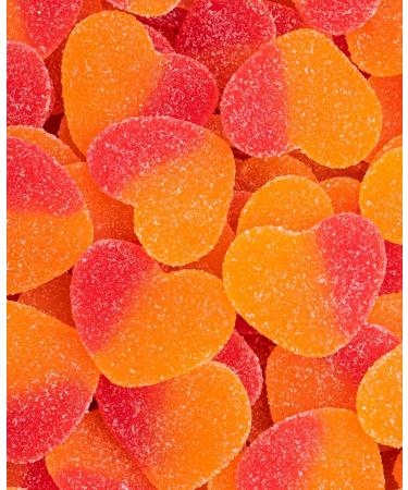 Vidal Fishing Taste Rubber Sugar Peach Flavour Red and Orange Colours 1kg Bag - Buy Online on GoSupps.com