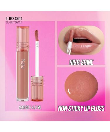 Kaja Gloss Shot Lip Gloss - Hydrating Nude Lip Plumper with Jojoba Oil, 03 Honey Drizzle, 0.14 Fl Oz - Buy Online on GoSupps.com