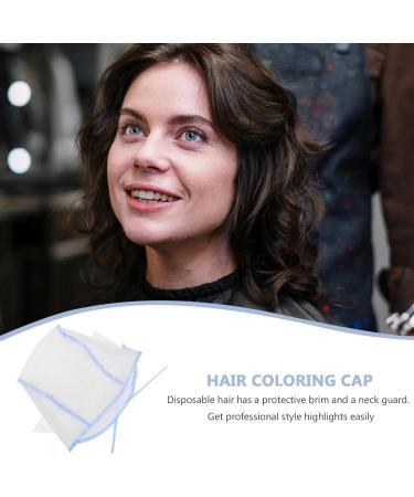 Healvian Lot de 12 Bonnets Jetables Bleu pour M ches de Cheveux sans Crochet Film Plastique Imperm able Petits Trous Taille Unique pour Salon de Coiffure et Coloration Capillaire - Buy Online on GoSupps.com