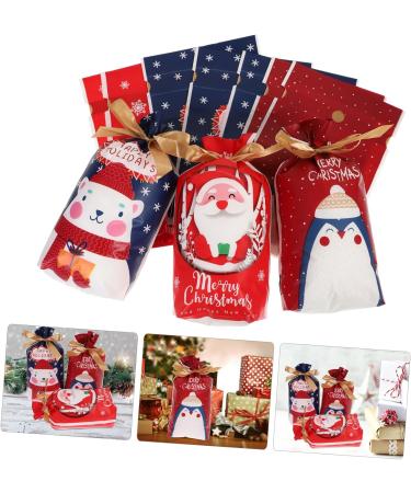 Anneome Chrismas Bags 50pcs Christmas Drawstring Bag Candy Bags Christmas Sweet Bag Xmas Storage Pouch Child Biscuit - Buy Online on GoSupps.com