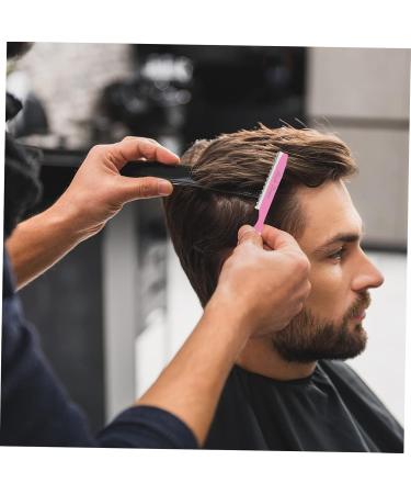 Minkissy 11-Part Hair Cutting Tool Holder & Thinning Razor Set - Pink Salon Hairdresser Styling Tools - Buy Online on GoSupps.com