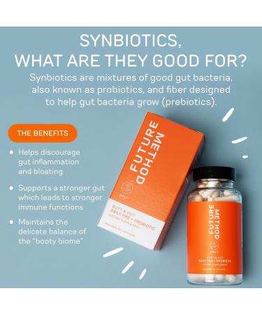 FUTURE METHOD Synbiotic Prebiotics for Men & Women - Probiotics & Prebiotic Supplement for Digestion, Immunity & Regularity (60ct) - Buy Online on GoSupps.com