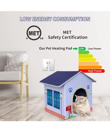 Premium Heated Cat House with Bed for Indoor/Outdoor Cats - Safe & Easy Assembly for Feral Cats - Buy Online on GoSupps.com
