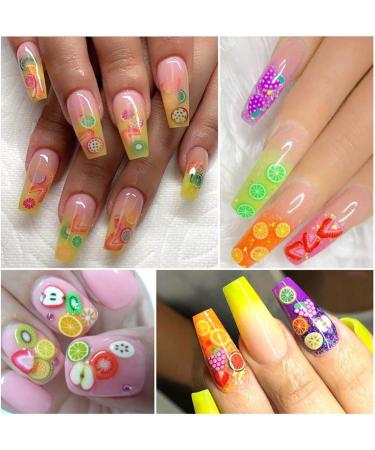 9000pcs Fruit Nail Art Slices for DIY 3D Polymer Clay Nail Art - 15 Styles - Buy Online on GoSupps.com