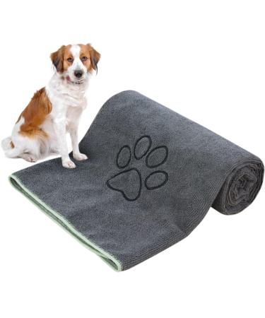 Kinhwa dog towel extra absorbent large xxl 76cmx127cm 1 pack microfiber towels for dogs and cats pet towel quick -drying & soft microfiber cloth washable & durable gray 76cmx127cm gray - Buy Online on GoSupps.com