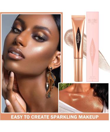 Liquid Highlighter Beauty Wand Cream Bronzer Highlighter Stick Contour Wand Soft Smooth Glossy Lightweight Long Lasting Waterproof Liquid Highlighter Stick Makeup Kit For Natural Nude Finish (03#Pearl White) - Buy Online on GoSupps.com