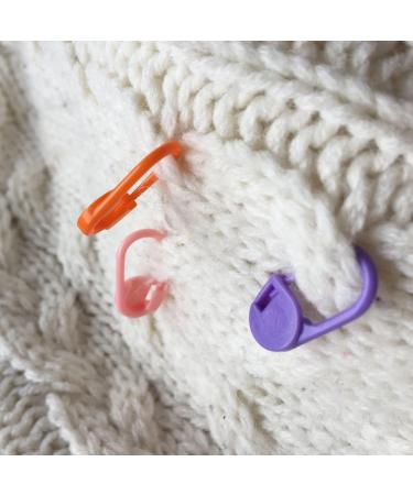 150 Plastic Stitch Markers with 3 Big Eye Needles - Knitting & Crochet Locking Set | Yarn Row Markers & Counter Clips - 10 Colors (Random Ship) - Buy Online on GoSupps.com