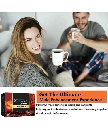 X Power Coffee for Men Instant Power Coffee For Men Men's Power Energy Coffee For Male X Power Coffee for Men Ginseng Maca Supplement Energy Coffee for Male Energy-boosting Coffee (2Box a) - Buy Online on GoSupps.com