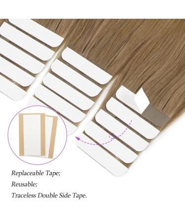 Shop Beautiful Blonde Balayage Tape-In Hair Extensions | #B8-18-60 - 45cm 50g - Invisible Hair Solutions - Buy Online on GoSupps.com