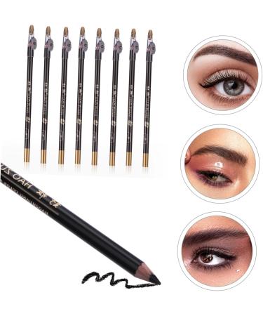 BIUDECO 16 Pcs Pencil Sharpener Eyebrow Pencil Lasting Eyebrow Pencil Waterproof Eyebrow Pen Black Wooden - Buy Online on GoSupps.com