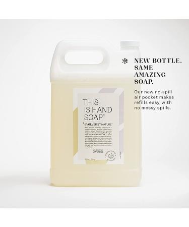 Evolved By Nature Lemongrass Lavender Liquid Hand Soap Refill - 128oz Biodegradable Hand Wash with Moisturizing Ingredients - Buy Online on GoSupps.com