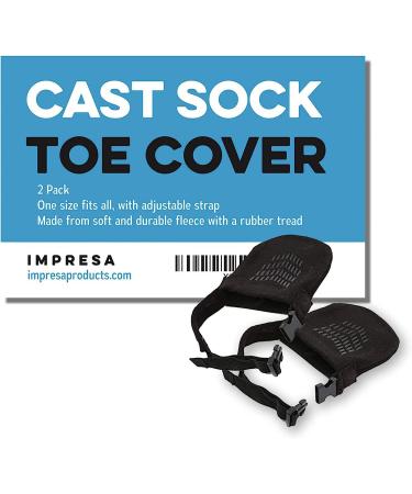 IMPRESA 2-Pack Heavy-Duty Cast Socks - Large Size for Any Leg, Ankle or Foot Cast - Closed Toe Cover - Buy Online on GoSupps.com