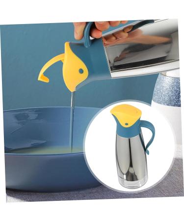 Zerodeko 1pc Lecythus Vinegar Pot Oil Holder Olive Oil Pot Glass Vinegar Dispenser Olive Oil Dispenser Olive Oil Storage Can Automatic Opening Closing Bottle Metal Pp Storage Tank Leakproof 9X9CM Yellow - Buy Online on GoSupps.com