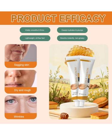  Probuk Bee Venom Anti Wrinkle Cream for Face and Neck - Firming Moisturizer with Natural Ingredients - Anti-Aging Cream for All Skin Types - 2 x 20g - Buy Online on GoSupps.com