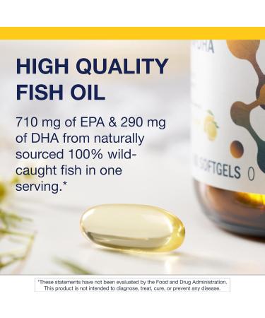 Metagenics OmegaGenics EPA-DHA 1000 mg - High Potency Omega-3 Fish Oil Supplement for Heart Brain & Joint Health* - Sustainably Sourced - 60 Softgels Lemon 60 Count (Pack of 1) - Buy Online on GoSupps.com