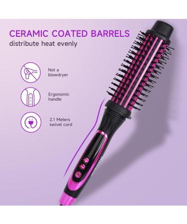 Buy Thermal Brush Curling Iron - Heated Round Styling Brush with 5 Heat Settings | Hot Ionic Curler for Effortless Curls - International Shipping - Buy Online on GoSupps.com