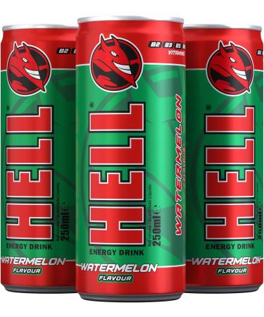HELL ENERGY DRINK Watermelon (24 x 250ml) - Buy Online on GoSupps.com