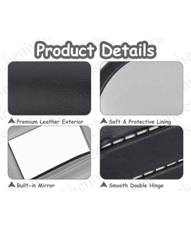 Chenivesses 2-in-1 Glasses & Contact Lens Case | Ultra-Light Sunglasses Box with Mirror | Includes Tweezers & Solution Bottle - Buy Online on GoSupps.com